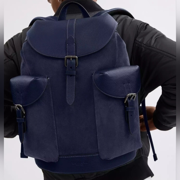 Coach Other - Coach Warner Backpack In Suede